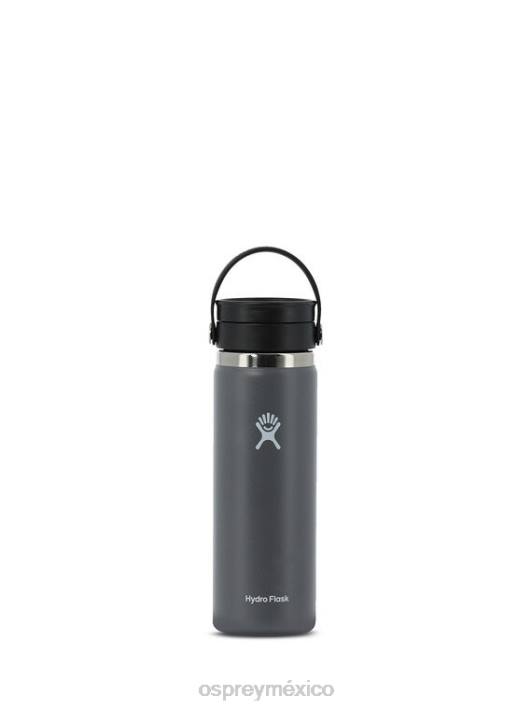 Osprey TPDI648 accesorio humo gris unisexo matraz hidro | Boca ancha con tapa flexible para sorber, botella de 20 oz