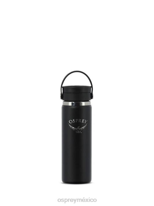 Osprey TPDI649 accesorio negro unisexo matraz hidro | Boca ancha con tapa flexible para sorber, botella de 20 oz