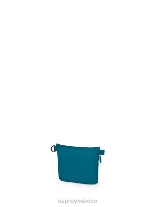 Osprey TPDI703 accesorio frente al mar azul unisexo Saco ultraligero con cremallera, pequeños accesorios de viaje.