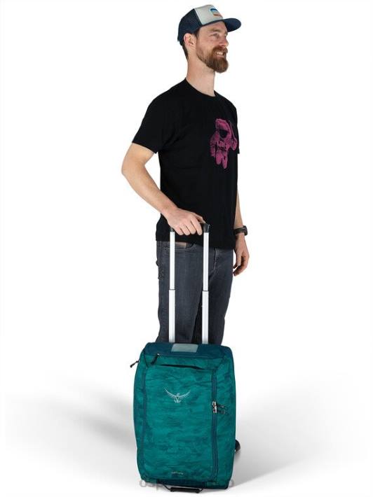 Osprey TPDI538 maleta estampado de follaje de palma unisexo bolso de mano con ruedas daylite 40 travel