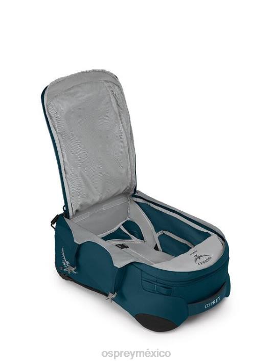Osprey TPDI545 maleta noche selva azul mujer Mochila de viaje con ruedas Fairview, equipaje de mano con ruedas de 36l/21,5