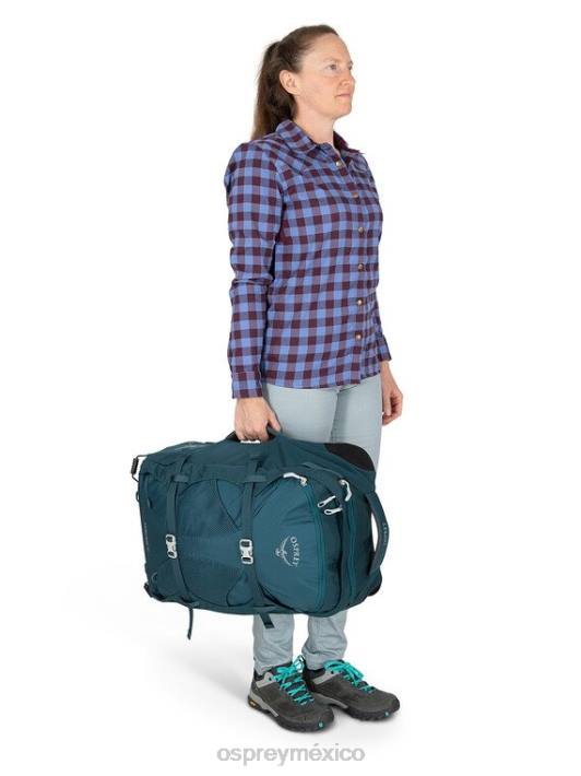 Osprey TPDI546 maleta negro mujer Mochila de viaje con ruedas Fairview, equipaje de mano con ruedas de 36l/21,5