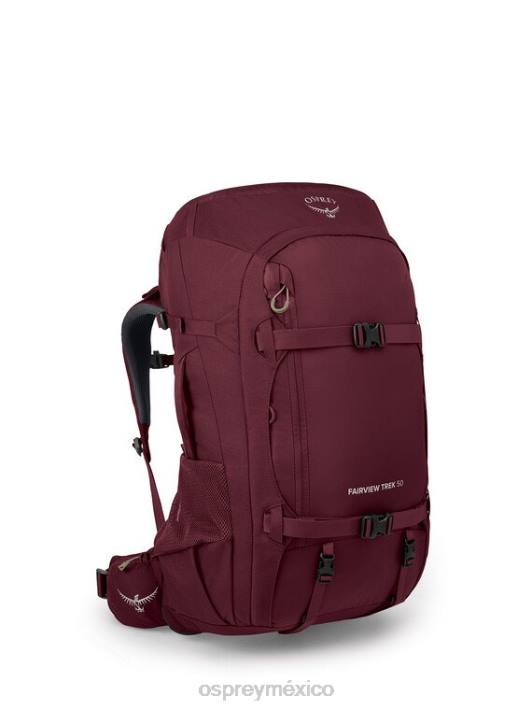 Osprey TPDI500 paquete de equipaje circón rojo mujer viaje a fairview trek 50 | trekking