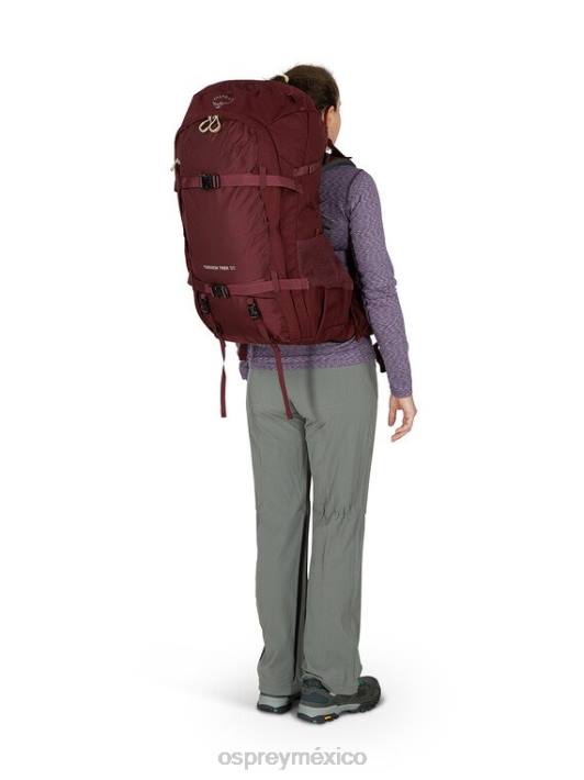 Osprey TPDI500 paquete de equipaje circón rojo mujer viaje a fairview trek 50 | trekking