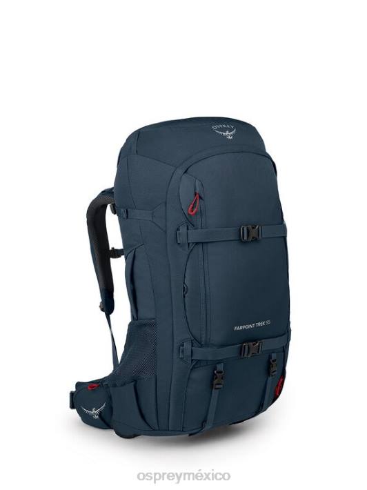 Osprey TPDI503 paquete de equipaje azul espacial apagado hombres viaje farpoint 55 | trekking
