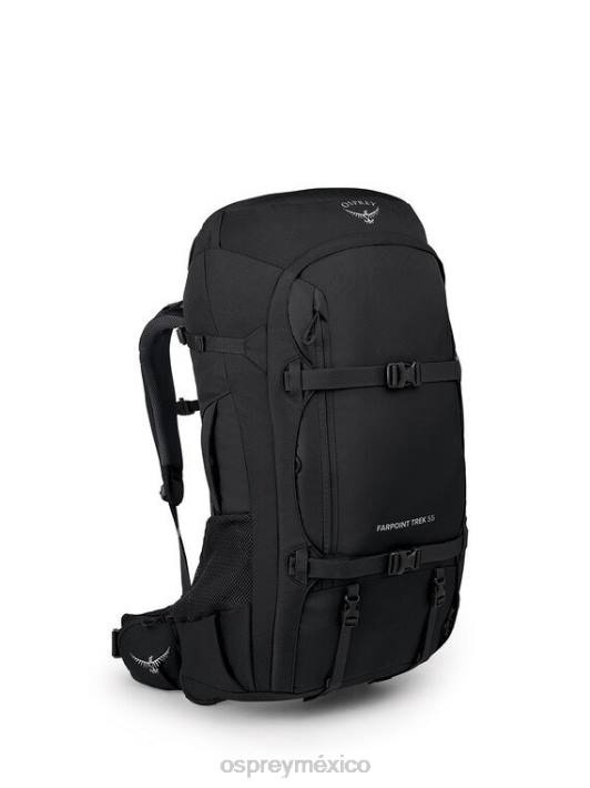 Osprey TPDI504 paquete de equipaje negro hombres viaje farpoint 55 | trekking