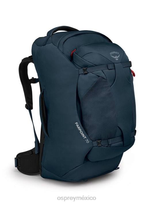 Osprey TPDI519 paquete de equipaje azul espacial apagado hombres paquete de viaje farpoint 70 paquete de viaje