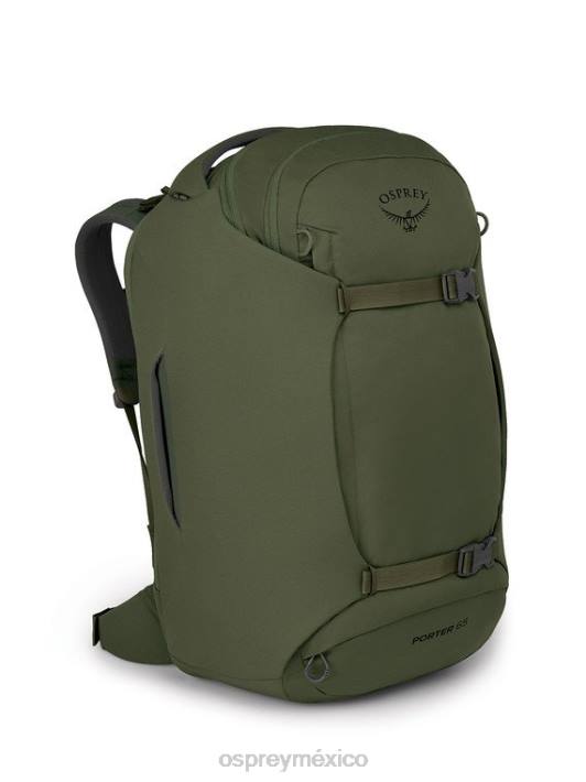 Osprey TPDI526 paquete de equipaje heno verde unisexo paquete de viaje porteador 65 viajes