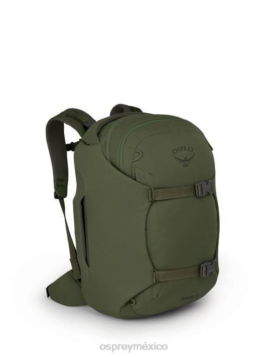 Osprey TPDI547 bolsa heno verde unisexo mochila de viaje porter equipaje de mano 30 viajes