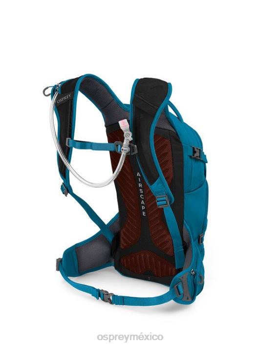 Osprey TPDI121 mochila frente al mar azul unisexo cuervo 14 en bicicleta