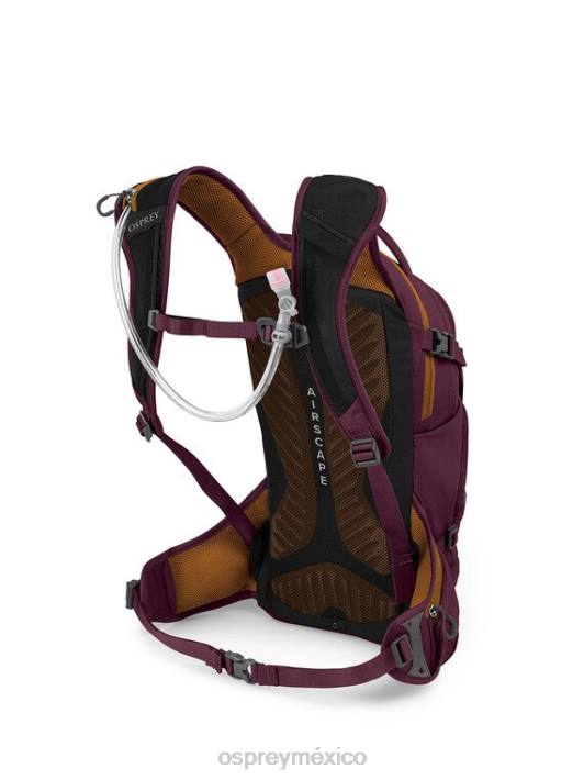 Osprey TPDI122 mochila púrpura aprio unisexo cuervo 14 en bicicleta