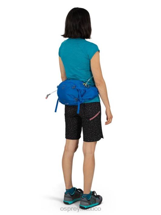 Osprey TPDI143 mochila púrpura aprio unisexo serie 7 en bicicleta