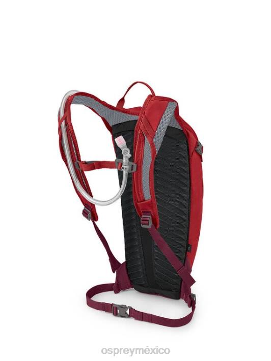 Osprey TPDI146 mochila rojo definitivo unisexo jilguero 8 en bicicleta