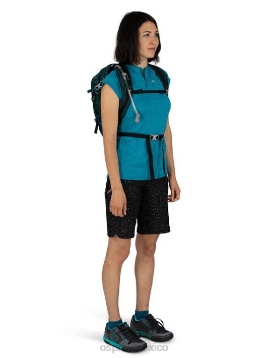 Osprey TPDI163 mochila verde baikal unisexo Sylva 12 en bicicleta