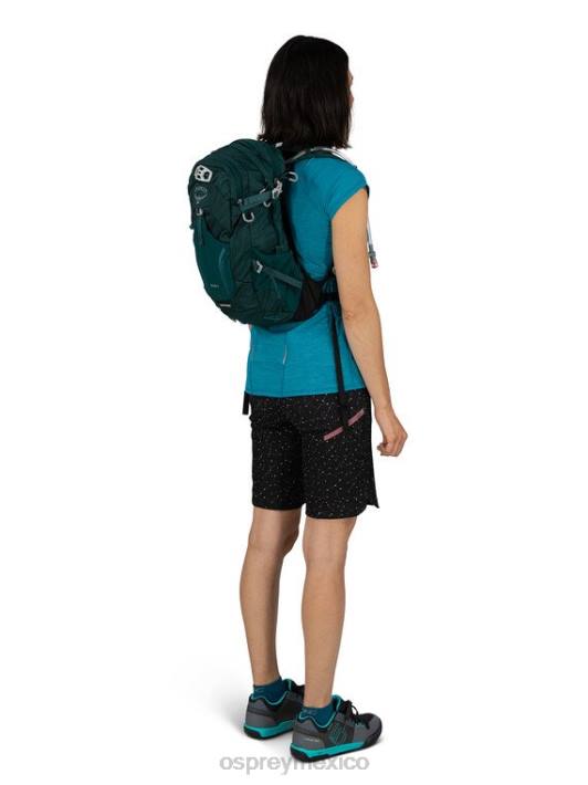 Osprey TPDI163 mochila verde baikal unisexo Sylva 12 en bicicleta