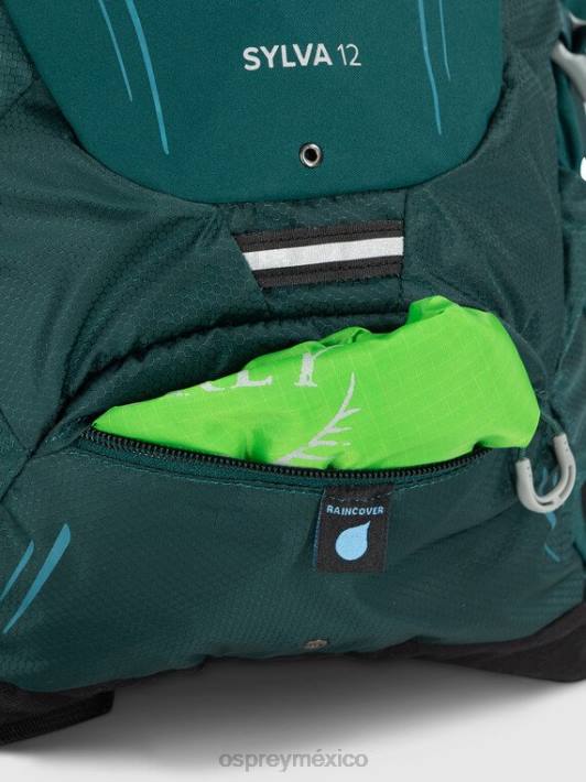 Osprey TPDI163 mochila verde baikal unisexo Sylva 12 en bicicleta