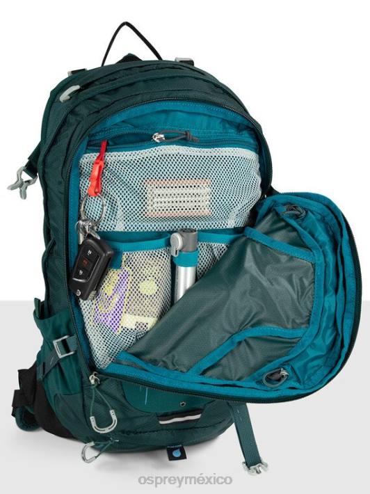 Osprey TPDI163 mochila verde baikal unisexo Sylva 12 en bicicleta