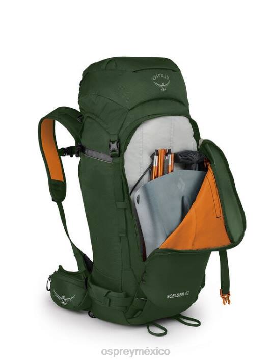 Osprey TPDI450 mochila verde musgo de polvo unisexo soelden 42 esquí de travesía/snowboard | turismo ligero