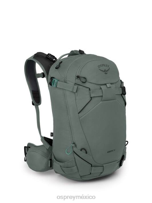 Osprey TPDI465 mochila hoja de pino verde unisexo kresta 30 esquí de travesía/snowboard