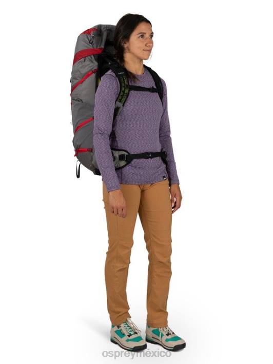 Osprey TPDI33 mochila dale gris flor de pascua roja unisexo eja pro 55 mochilero