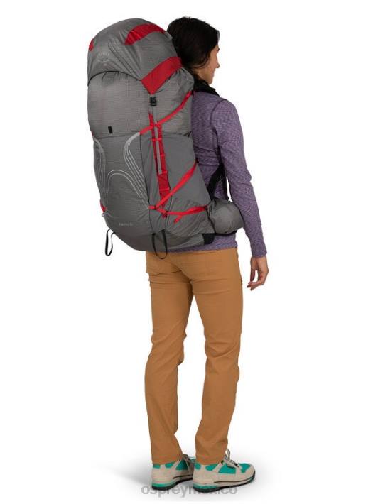 Osprey TPDI33 mochila dale gris flor de pascua roja unisexo eja pro 55 mochilero