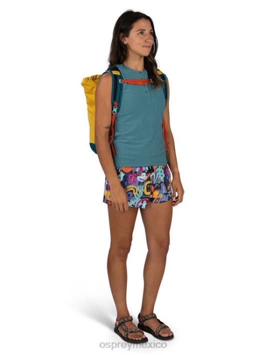Osprey TPDI398 mochila deslumbrante amarillo venturi azul unisexo bolso de mano daylite para todos los días