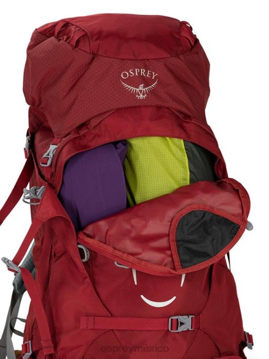 Osprey TPDI83 mochila rojo clarete mujer ariel 55 mochilero