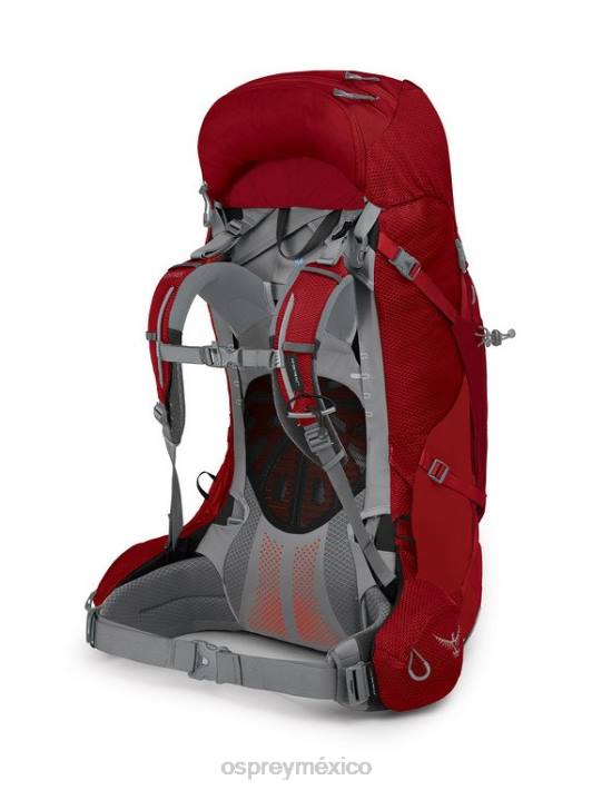 Osprey TPDI88 mochila cornalina roja mujer ariel plus 60 mochilero