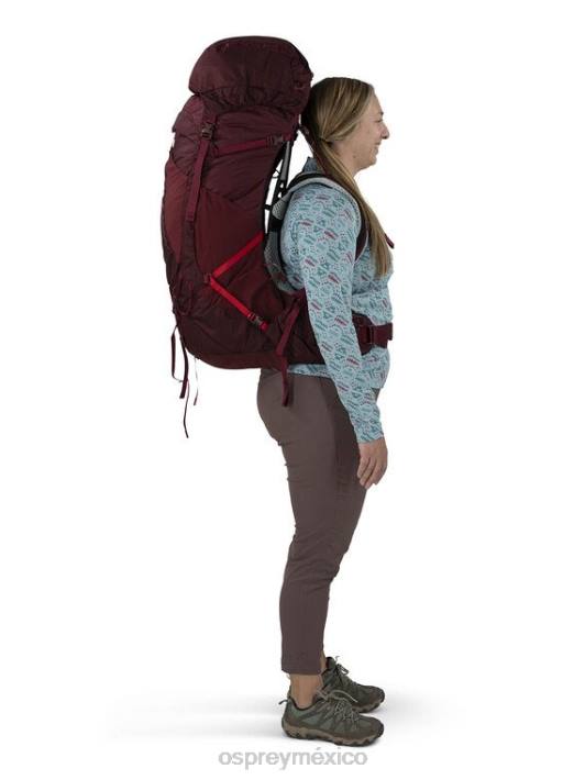 Osprey TPDI8 mochila koseret darjeeling primavera verde mujer aura ag lt 65 mochilero