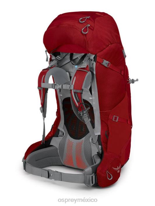 Osprey TPDI94 mochila cornalina roja mujer ariel plus 85 mochilero