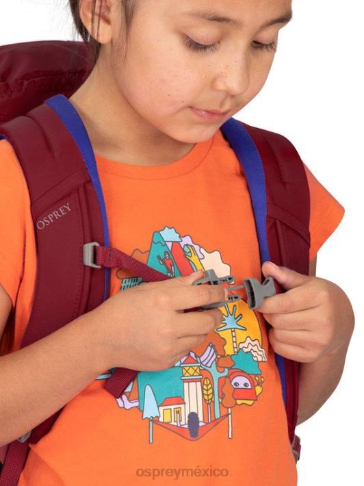 Osprey TPDI358 mochila rojo cósmico niños jet 18 senderismo (8-14 años)