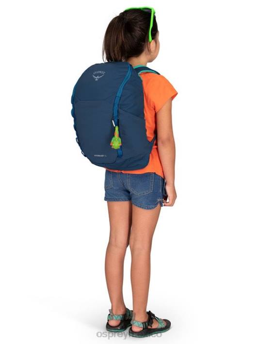 Osprey TPDI413 mochila ola azul niños hidrajet 12 senderismo | hidratación (4-12 años)