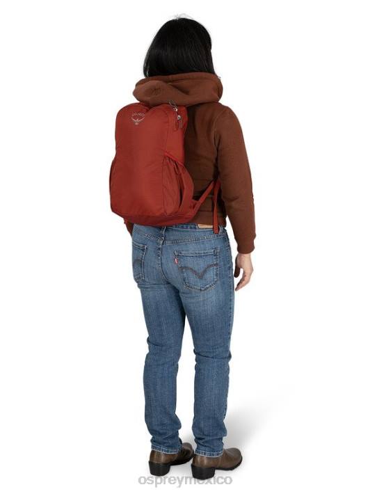 Osprey TPDI488 mochila rojo jaspe unisexo restos de estilo de vida de mochila empacable