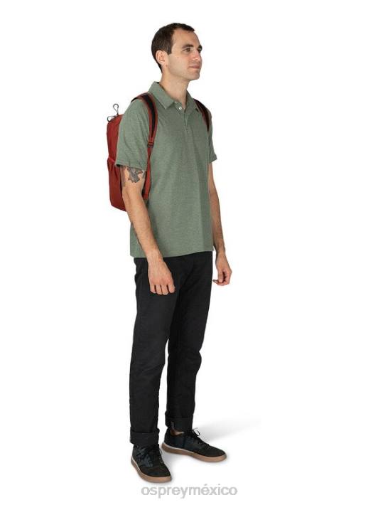Osprey TPDI488 mochila rojo jaspe unisexo restos de estilo de vida de mochila empacable