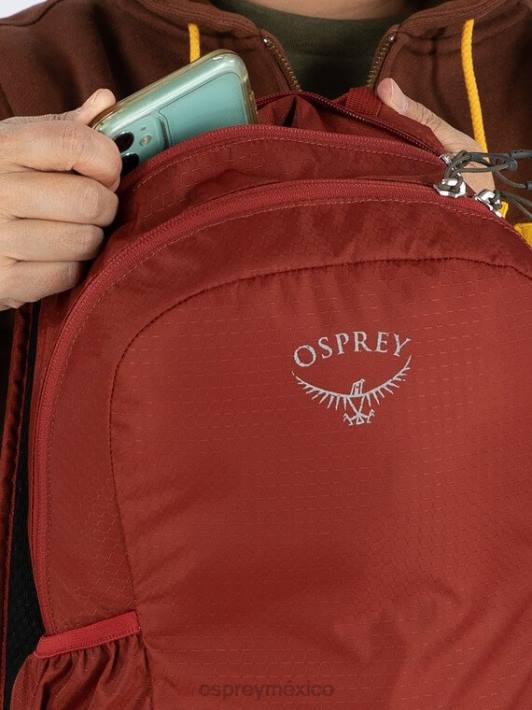 Osprey TPDI488 mochila rojo jaspe unisexo restos de estilo de vida de mochila empacable
