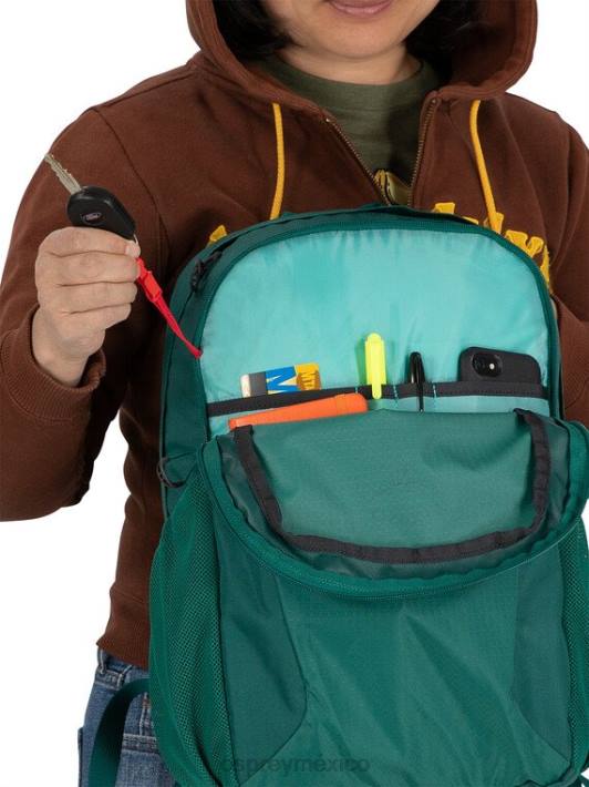 Osprey TPDI489 mochila noche selva azul unisexo estilo de vida del paquete de estudiantes remanentes