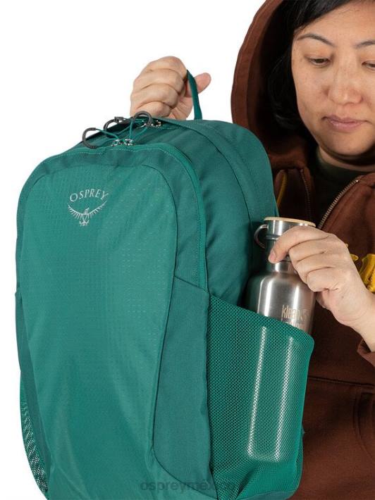 Osprey TPDI491 mochila selva verde unisexo estilo de vida del paquete de estudiantes remanentes