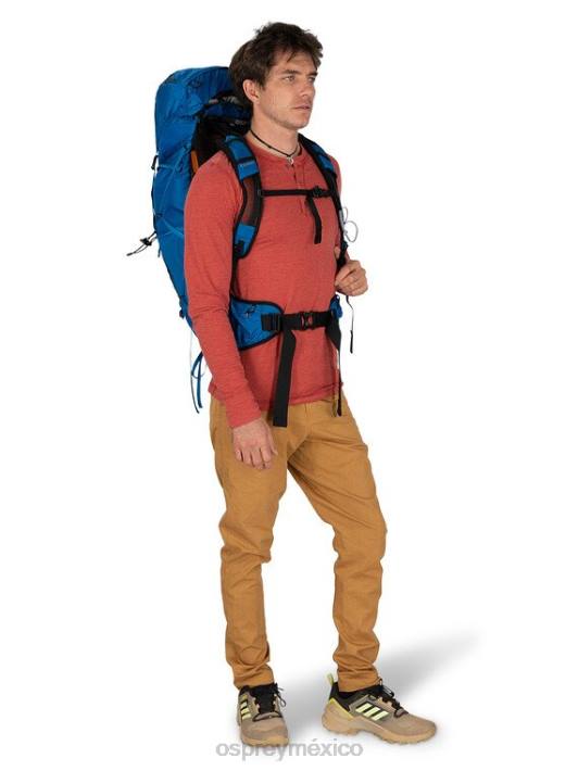 Osprey TPDI248 mochila gris tungsteno hombres exos 38 mochila ultraligera | caminata de un día