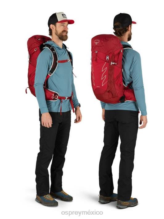 Osprey TPDI311 mochila rojo cósmico hombres garra 33 días de caminata