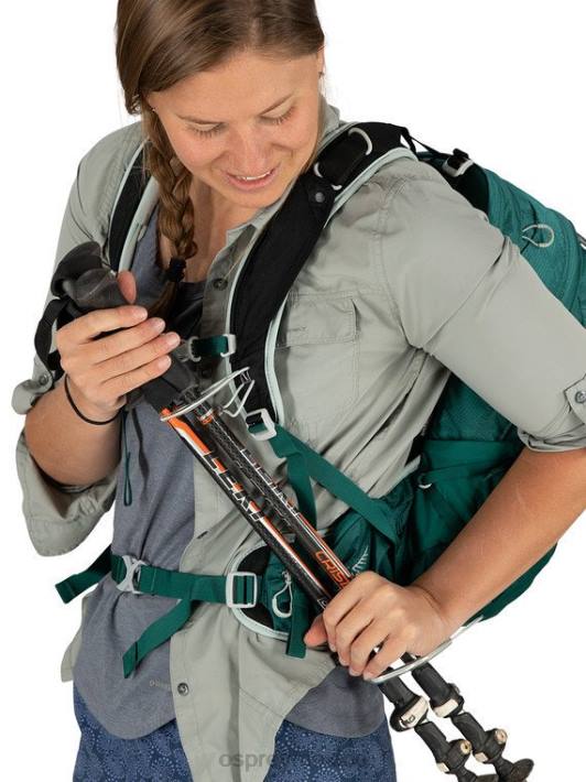 Osprey TPDI334 mochila violeta violeta mujer tempestad caminata de 20 días