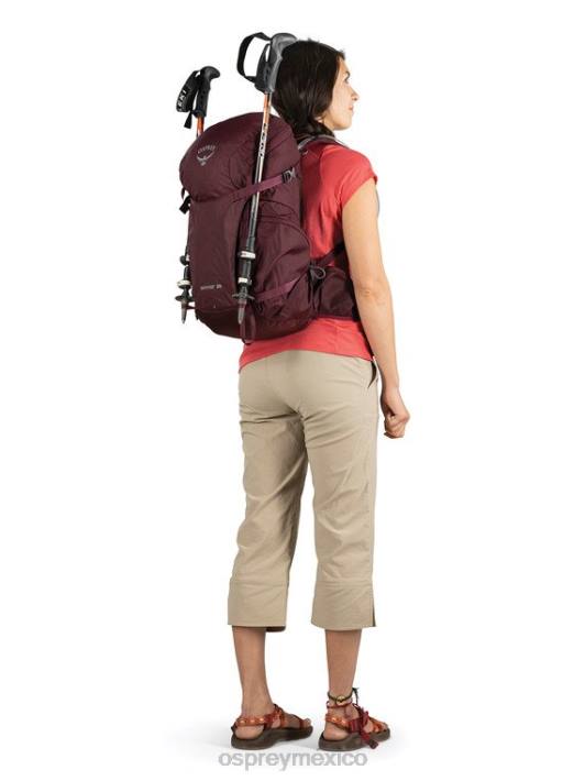Osprey TPDI416 mochila rojo ciruela mujer skimmer 20 senderismo | hidratación